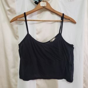 J. Crew Black Crop Tank